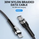 Kabel Wozinsky WNBCL1 Lightning / USB-C PD 30W 1 m - czarny