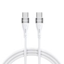 Kabel Wozinsky WSTCC1 USB-C / USB-C PD 65W 1 m - biały