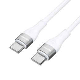 Kabel Wozinsky WSTCC1 USB-C / USB-C PD 65W 1 m - biały