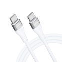 Kabel Wozinsky WSTCC1 USB-C / USB-C PD 65W 1 m - biały