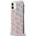 Etui Hello Kitty IML Gradient Electrop Crowded Kitty Head na iPhone 11 / Xr - różowe