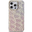 Etui Hello Kitty IML Gradient Electrop Crowded Kitty Head na iPhone 13 Pro / 13 - różowe