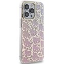 Etui Hello Kitty IML Gradient Electrop Crowded Kitty Head na iPhone 13 Pro / 13 - różowe