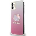 Etui Hello Kitty IML Gradient Electrop Kitty Head na iPhone 11 / Xr - różowe