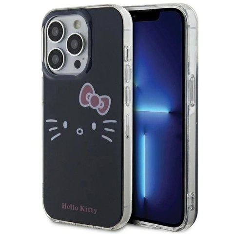 Etui Hello Kitty IML Kitty Face na iPhone 15 Pro Max - czarne