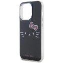 Etui Hello Kitty IML Kitty Face na iPhone 15 Pro - czarne