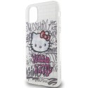 Etui Hello Kitty IML Kitty On Bricks Graffiti na iPhone 11 / Xr - białe