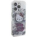 Etui Hello Kitty IML Kitty On Bricks Graffiti na iPhone 13 Pro / 13 - białe