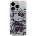 Etui Hello Kitty IML Kitty On Bricks Graffiti na iPhone 15 Pro Max - białe