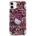 Etui Hello Kitty IML Tags Graffiti na iPhone 11 / Xr - różowe