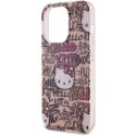 Etui Hello Kitty IML Tags Graffiti na iPhone 13 Pro Max - różowe