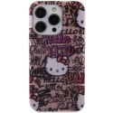 Etui Hello Kitty IML Tags Graffiti na iPhone 14 Pro - różowe