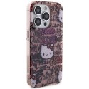 Etui Hello Kitty IML Tags Graffiti na iPhone 14 Pro - różowe