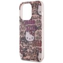 Etui Hello Kitty IML Tags Graffiti na iPhone 14 Pro - różowe