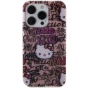 Etui Hello Kitty IML Tags Graffiti na iPhone 15 Pro - różowe