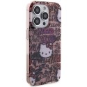 Etui Hello Kitty IML Tags Graffiti na iPhone 15 Pro - różowe