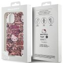 Etui Hello Kitty IML Tags Graffiti na iPhone 15 - różowe