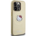 Etui Hello Kitty Leather Kitty Head MagSafe na iPhone 14 Pro Max - złote