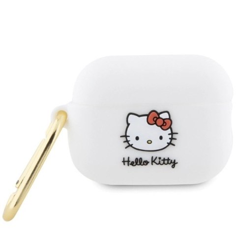 Etui Hello Kitty Silicone 3D Kitty Head na AirPods Pro 2 (2022/2023) - białe