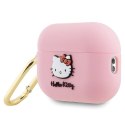 Etui Hello Kitty Silicone 3D Kitty Head na AirPods Pro 2 (2022/2023) - różowe