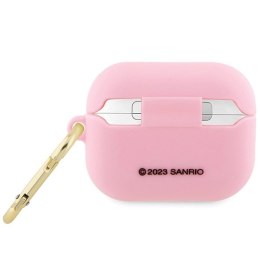 Etui Hello Kitty Silicone 3D Kitty Head na AirPods Pro - różowe