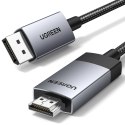 Kabel Ugreen DP119 15773 DisplayPort / HDMI 4K 60Hz 1m - szary