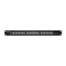 Qoltec Patch panel RACK QOLTEC 12 portów | POE | Czarny