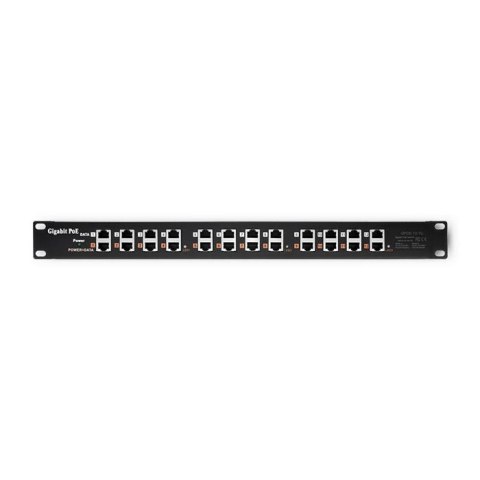 Qoltec Patch panel RACK QOLTEC 12 portów | POE | Czarny