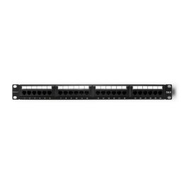 Qoltec Patch panel RACK QOLTEC 24 porty | kat.6 UTP | Czarny