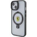 Etui Ferrari Ring Stand 2023 Collection MagSafe na iPhone 15 Plus / 14 Plus - czarne