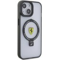 Etui Ferrari Ring Stand 2023 Collection MagSafe na iPhone 15 Plus / 14 Plus - czarne