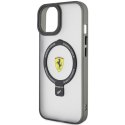 Etui Ferrari Ring Stand 2023 Collection MagSafe na iPhone 15 Plus / 14 Plus - czarne