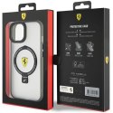 Etui Ferrari Ring Stand 2023 Collection MagSafe na iPhone 15 Plus / 14 Plus - czarne