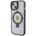 Etui Ferrari Ring Stand 2023 Collection MagSafe na iPhone 15 Plus / 14 Plus - przezroczyste