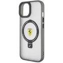 Etui Ferrari Ring Stand 2023 Collection MagSafe na iPhone 15 Plus / 14 Plus - przezroczyste