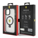 Etui Ferrari Ring Stand 2023 Collection MagSafe na iPhone 15 Plus / 14 Plus - przezroczyste