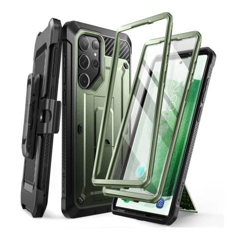 Etui Supcase Unicorn Beetle Pro na Samsung Galaxy S23 Ultra - ciemnozielone