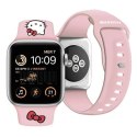 Pasek Hello Kitty Silicone Kitty Head na Apple Watch 42/44/45/49mm - różowy