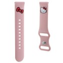 Pasek Hello Kitty Silicone Kitty Head uniwersalny 20mm - różowy