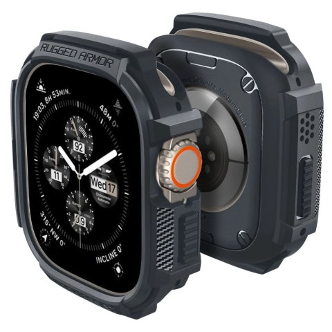 Etui Spigen Rugged Armor na Apple Watch Ultra 1 / 2 (49 mm) - ciemnoszare