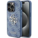 Etui Guess 4G Big Metal Logo na iPhone 15 Pro Max - niebieskie