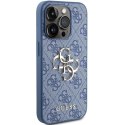 Etui Guess 4G Big Metal Logo na iPhone 15 Pro Max - niebieskie