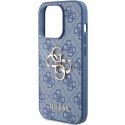 Etui Guess 4G Big Metal Logo na iPhone 15 Pro Max - niebieskie