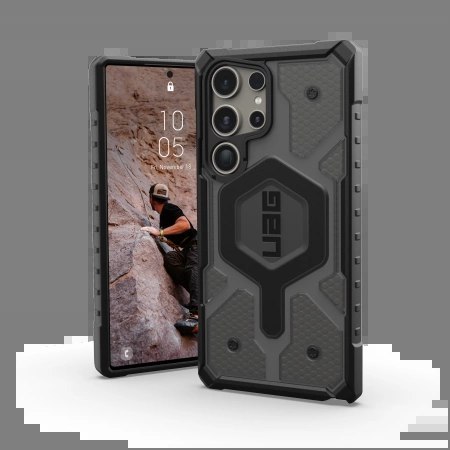 Etui UAG Pathfinder Clear Magnet do Samsung Galaxy S24 Ultra 5G z modułem magnetycznym - szare