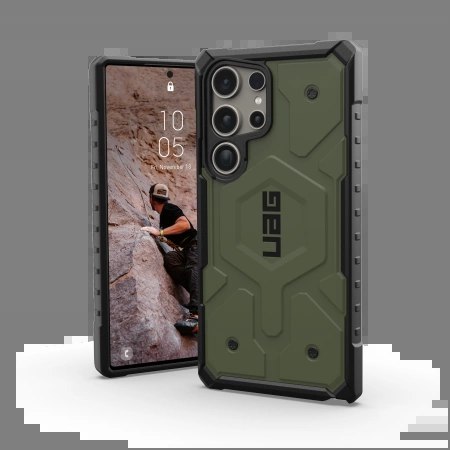 Etui UAG Pathfinder Magnet do Samsung Galaxy S24 Ultra z modułem magnetycznym - zielone