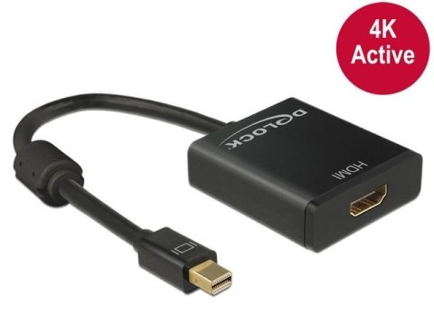 Delock Adapter Displayport Mini 1.2(M)->HDMI(F) aktywny na kablu