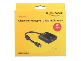 Delock Adapter Displayport Mini 1.2(M)->HDMI(F) aktywny na kablu