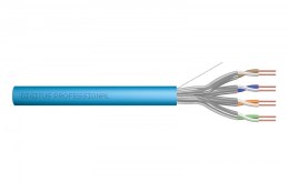 Digitus Kabel teleinformatyczny instalacyjny kat.6A, U/FTP, Dca, drut, AWG 23/1, LSOH, 50m, niebieski