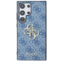 Etui Guess 4G Big Metal Logo na Samsung Galaxy S24 Ultra - niebieskie