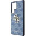 Etui Guess 4G Big Metal Logo na Samsung Galaxy S24 Ultra - niebieskie